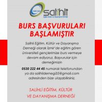 Burs başvurularımız başlamıştır
